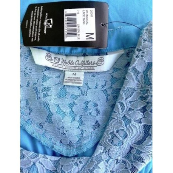 Noble Outfitters Tank Cami Blue Square Neck M - Picture 7 of 8